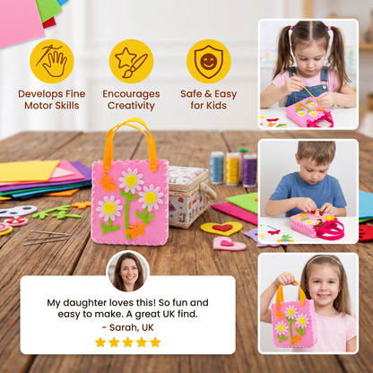 DIY Cute Felt Handbag Sewing Craft Kit for Kids