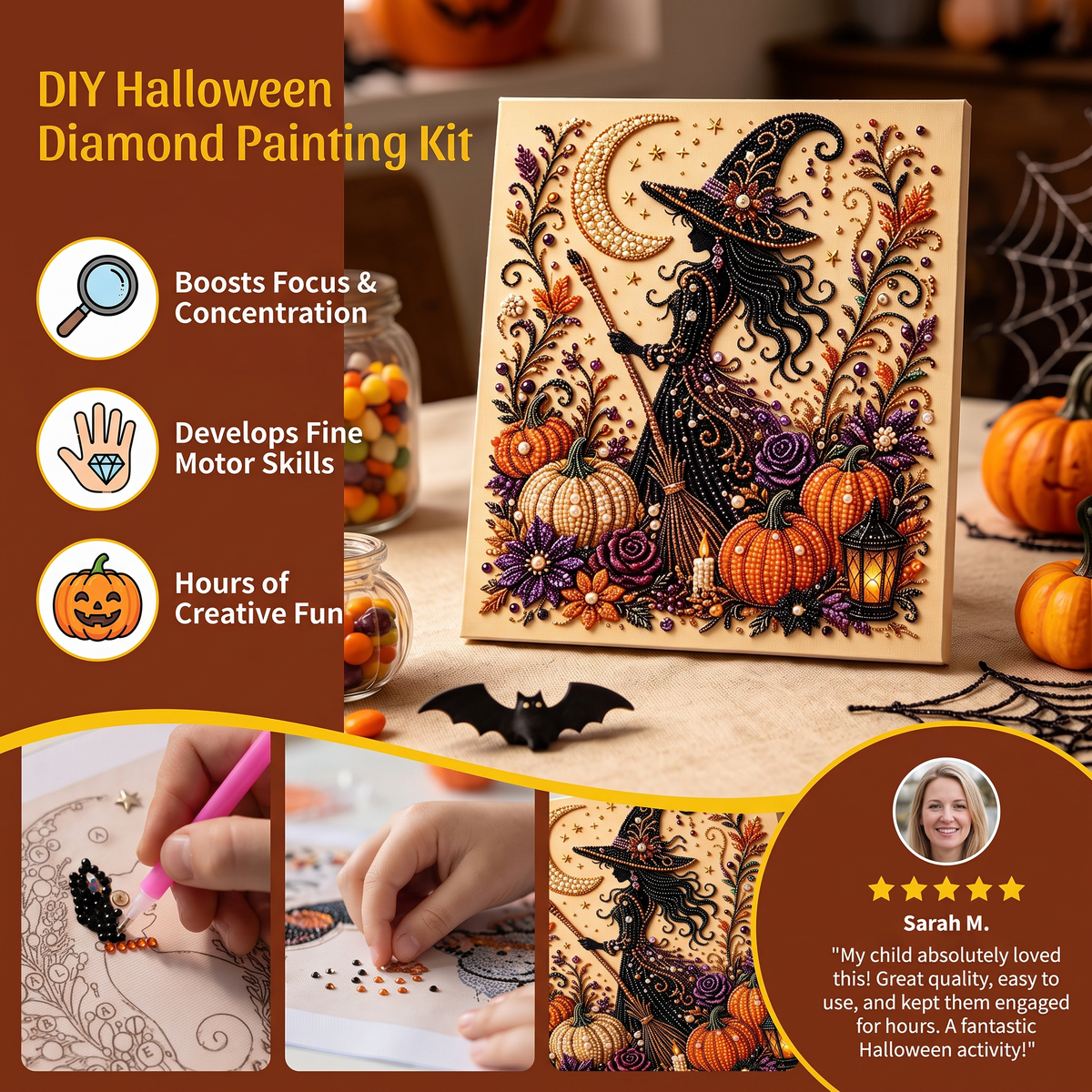 DIY Halloween Diamond Painting Kit
