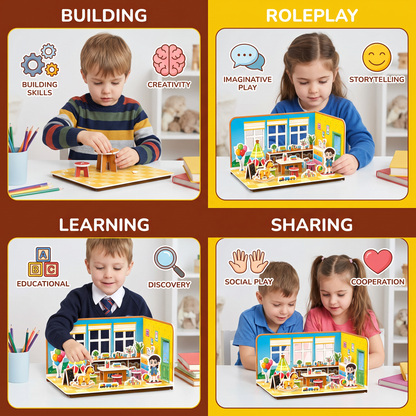 3D DIY Playroom Building Kit – Educational Puzzle & Craft Set