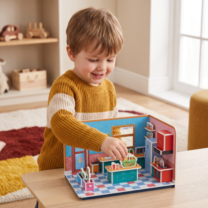 3D DIY Playroom Building Kit – Educational Puzzle & Craft Set