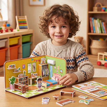3D DIY Playroom Building Kit – Educational Puzzle & Craft Set