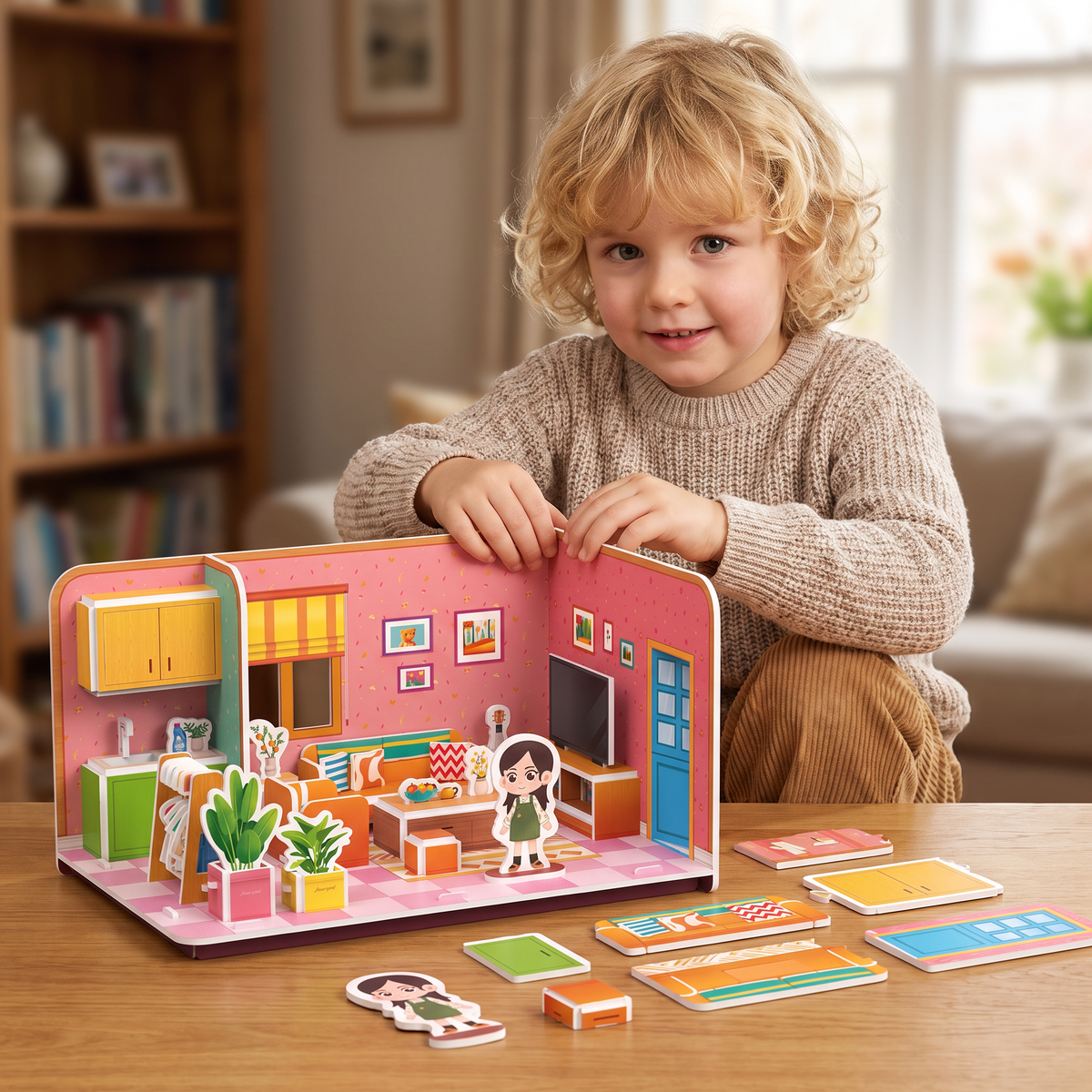 3D DIY Playroom Building Kit – Educational Puzzle & Craft Set