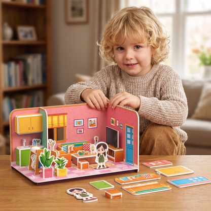 3D DIY Playroom Building Kit – Educational Puzzle & Craft Set