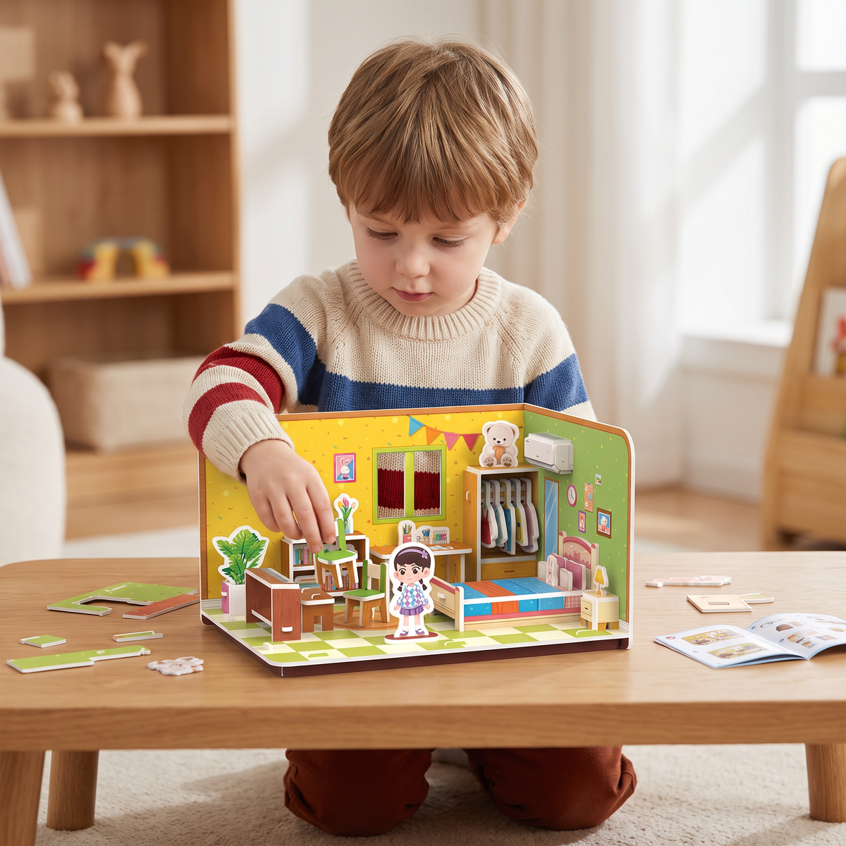 3D DIY Playroom Building Kit – Educational Puzzle & Craft Set