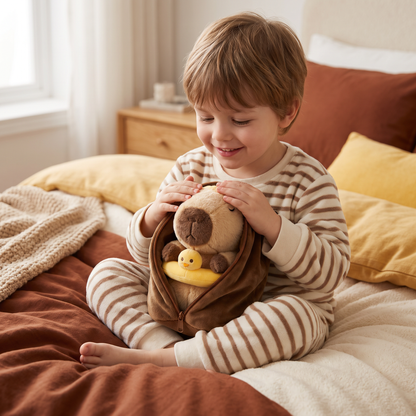 Breathing Capybara Plush Toy – Soft & Cuddly Sleep Companion