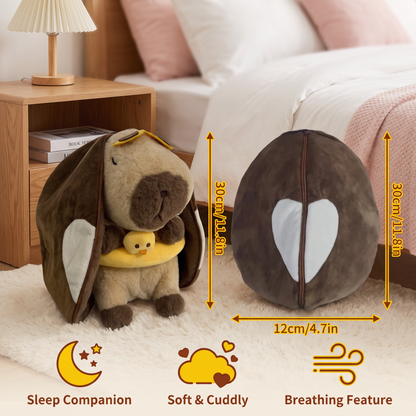 Breathing Capybara Plush Toy – Soft & Cuddly Sleep Companion