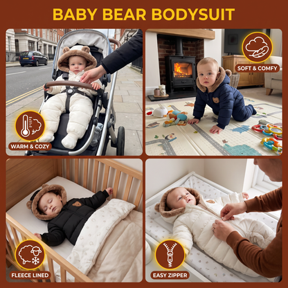 Baby Bear Bodysuit – Warm Fleece-Lined One-Piece