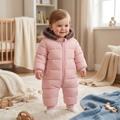 Baby Bear Bodysuit – Warm Fleece-Lined One-Piece