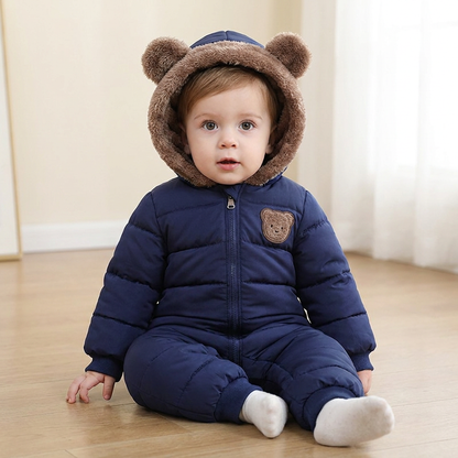 Baby Bear Bodysuit – Warm Fleece-Lined One-Piece