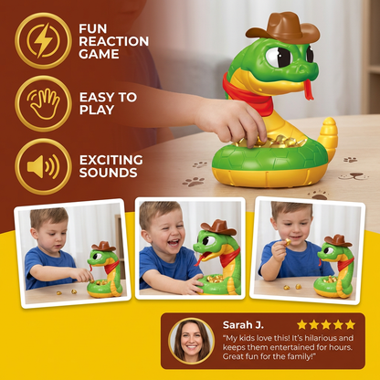Interactive Rattlesnake Toy – Exciting Reaction Game for Children
