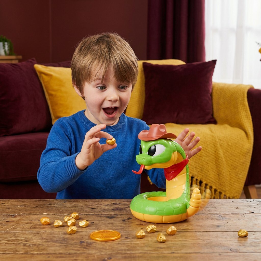 Interactive Rattlesnake Toy – Exciting Reaction Game for Children