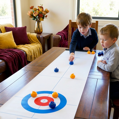 Portable Tabletop Curling Game – 2-Player Competition Set