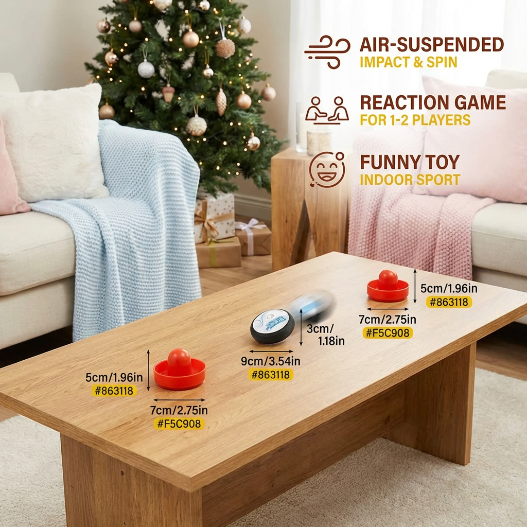 Mini Air Hockey Table Game for Kids – Reaction Game with Pucks