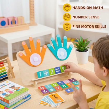 Montessori Number Learning Toy – Wooden Finger Tracing Board for Kids