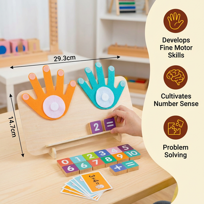 Montessori Number Learning Toy – Wooden Finger Tracing Board for Kids