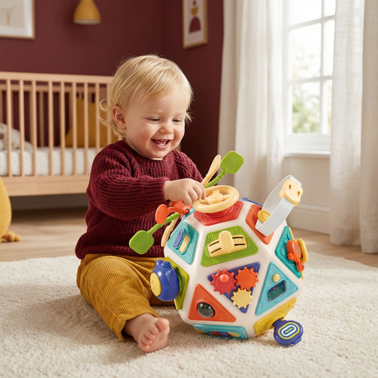 Montessori 22-in-1 Activity Cube for Toddlers – Motor Skills & Exploration Toy