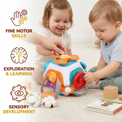 Montessori 22-in-1 Activity Cube for Toddlers – Motor Skills & Exploration Toy