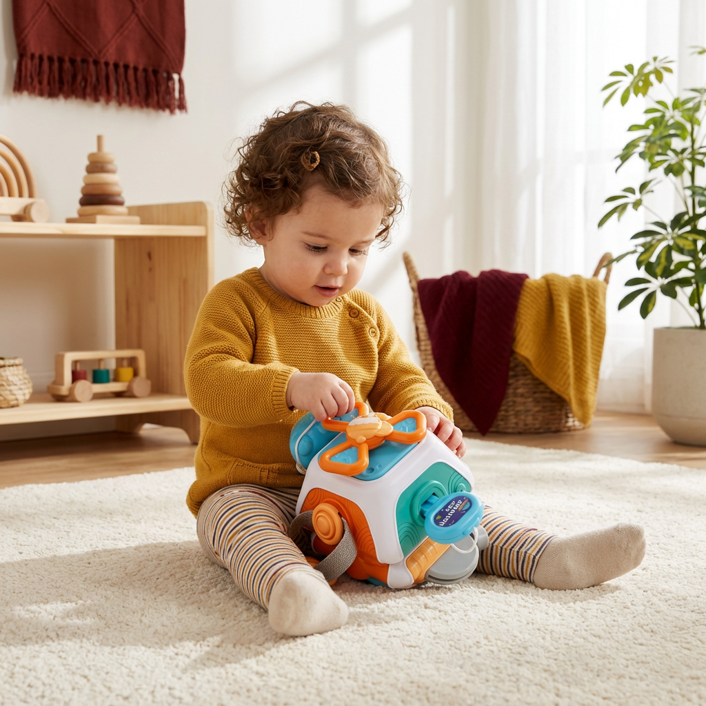 Montessori 22-in-1 Activity Cube for Toddlers – Motor Skills & Exploration Toy