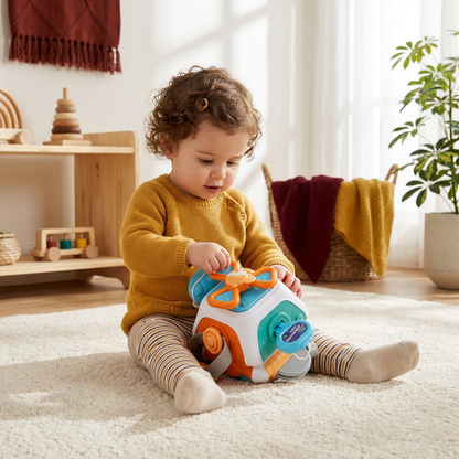 Montessori 22-in-1 Activity Cube for Toddlers – Motor Skills & Exploration Toy