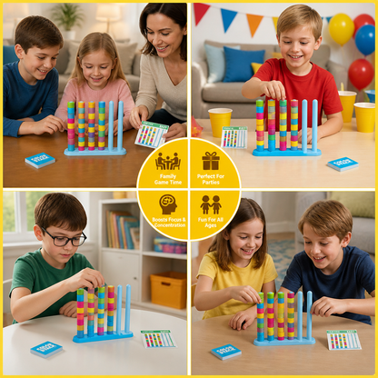 Color Stack Challenge – Fast-Paced Color Matching Party & Family Game