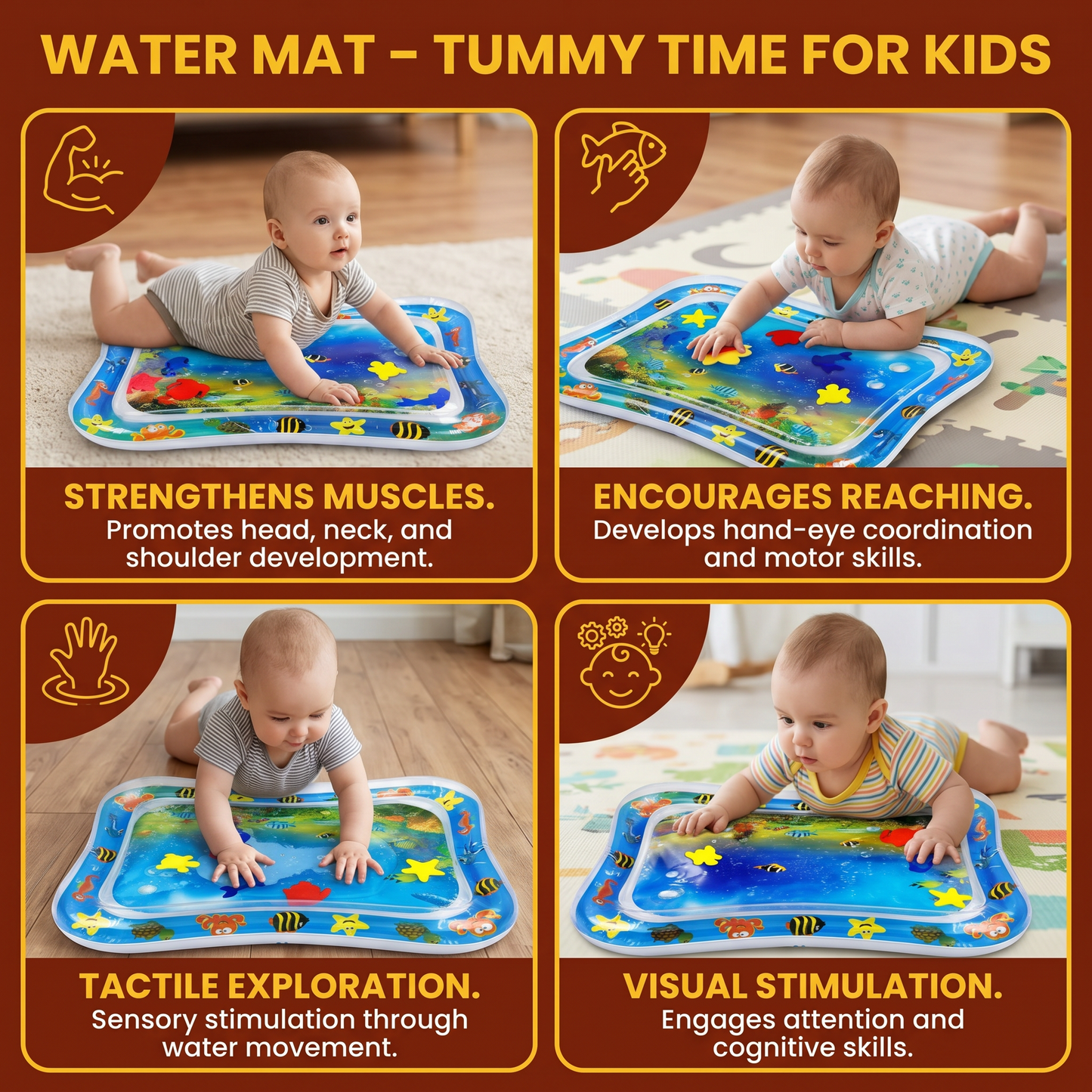 Water Mat – Tummy Time for Kids