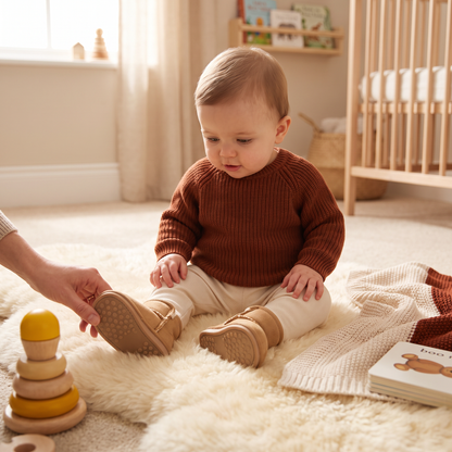 Fleece-Lined Baby Winter Boots with Soft, Non-Slip Soles