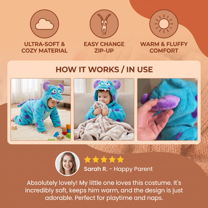 Cozy Fuzzy Costume for Babies & Toddlers