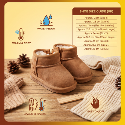 Cozy Waterproof Winter Boots with Non-Slip Soles