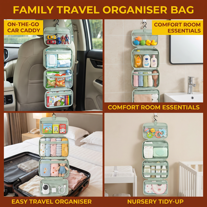 Family Travel Organizer Bag for Toys & Everyday Essentials