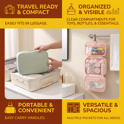 Family Travel Organizer Bag for Toys & Everyday Essentials