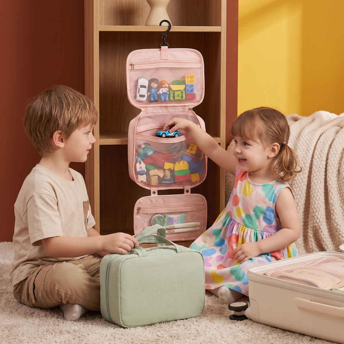 Family Travel Organizer Bag for Toys & Everyday Essentials