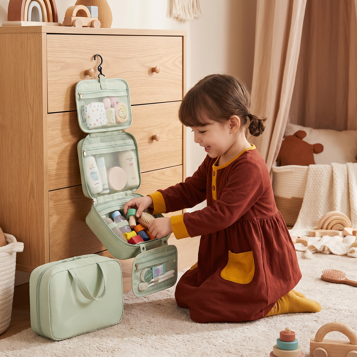 Family Travel Organizer Bag for Toys & Everyday Essentials