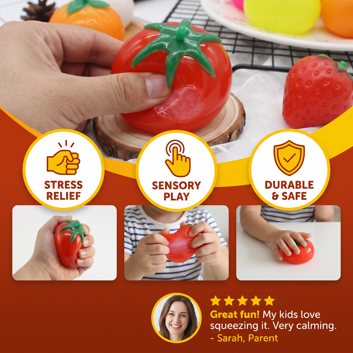 Food-Shaped Squishy Stress Relief Toy