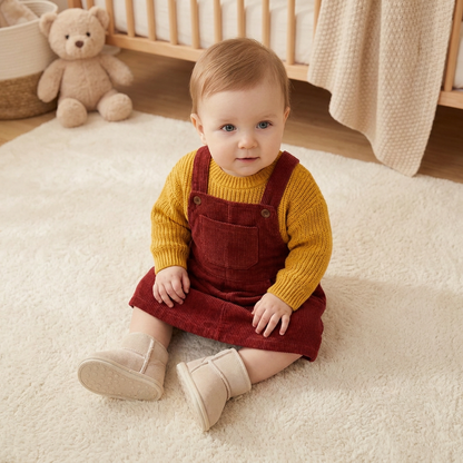 Fleece-Lined Baby Winter Boots with Soft, Non-Slip Soles