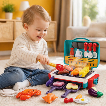 My First BBQ Grill – Kids’ Kitchen with Smoke Effect and Colour-Changing Food