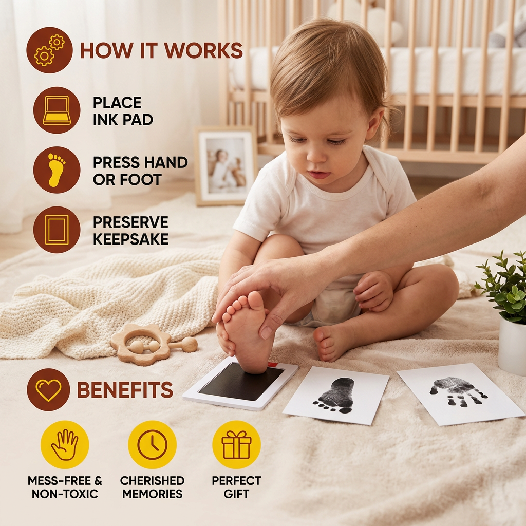 Baby Hand & Footprint Kit – Keepsake Set for Toddlers