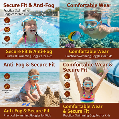 Practical Swimming Goggles for Kids – Anti-Fog, Secure Fit & Comfortable Wear