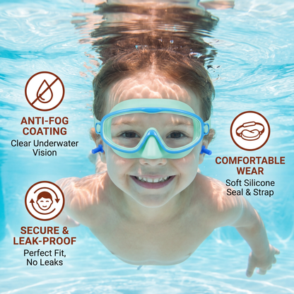 Practical Swimming Goggles for Kids – Anti-Fog, Secure Fit & Comfortable Wear