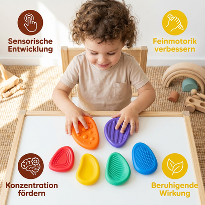 Sensory Stones for Kids – Textured Touch & Feel Learning Toy for Early Development