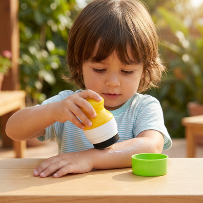 Refillable Sunscreen Roller for Kids – Easy Mess-Free Sunscreen Applicator