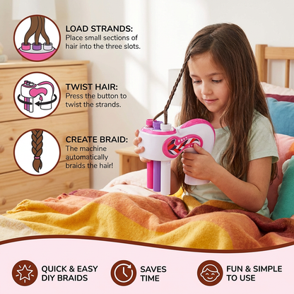 Automatic Hair Braiding Machine for Kids – Easy DIY Hair Styler Tool