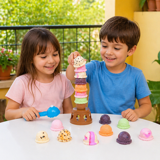 Creative Ice Cream Stacking Game – Fun Balance Game for Kids, Builds Dexterity & Encourages Playful Learning