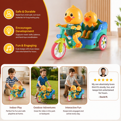 Electric Animal Tricycle – Interactive Ride-On Toy with Music & Light for Children