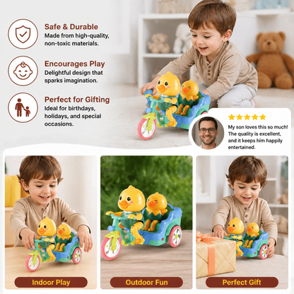 Electric Animal Tricycle – Interactive Ride-On Toy with Music & Light for Children