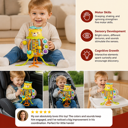 Pull-Along Baby Rattle – Cute Educational Toy for Early Development