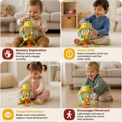 Pull-Along Baby Rattle – Cute Educational Toy for Early Development