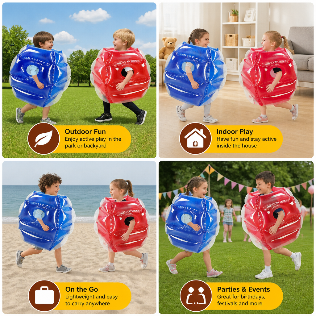 Inflatable Bumper Ball Suit for Kids – 2 Player Outdoor Collision Game