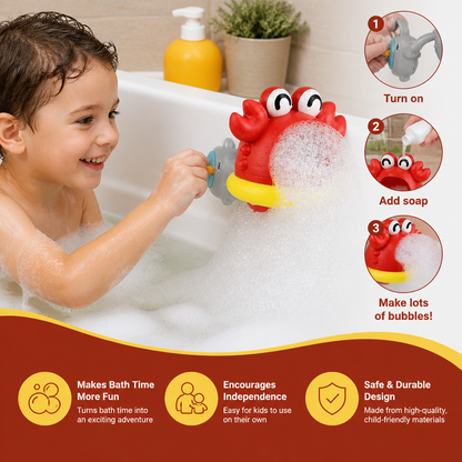 Cute Bubble Bath Toy for Kids – Automatic Foam Maker for Water & Bath Fun