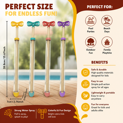 Kids Water Spray Blaster – Handheld Pull Spray Toy for Outdoor Fun