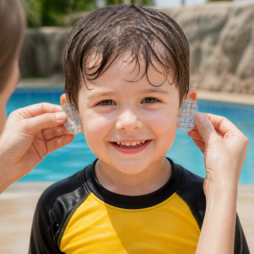 Waterproof ear protection film for children